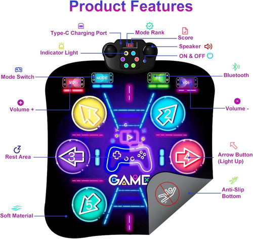 Rechargeable dance mat - dance,